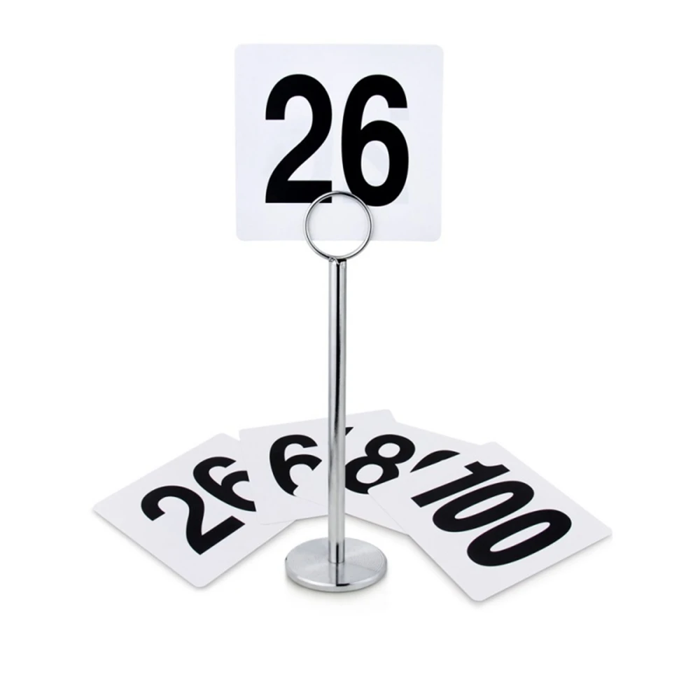 

1pcs Metal Tabel Price Tag Label Clip Stainless Steel Place Card Holder Table Menu Number Display Clamps