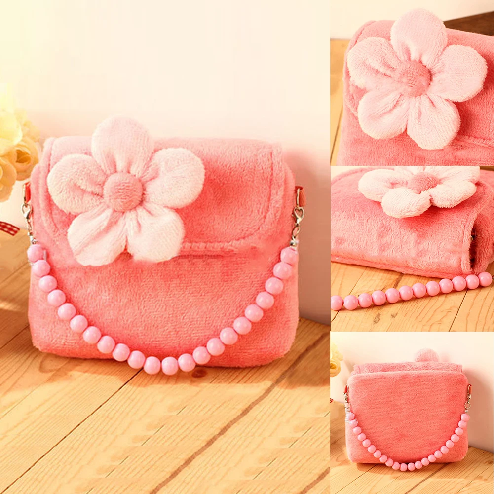 

Girls Container Casual Travel Single Strap Shopping Cute Flower 3D Kindergarten Mini Gift Children Bag