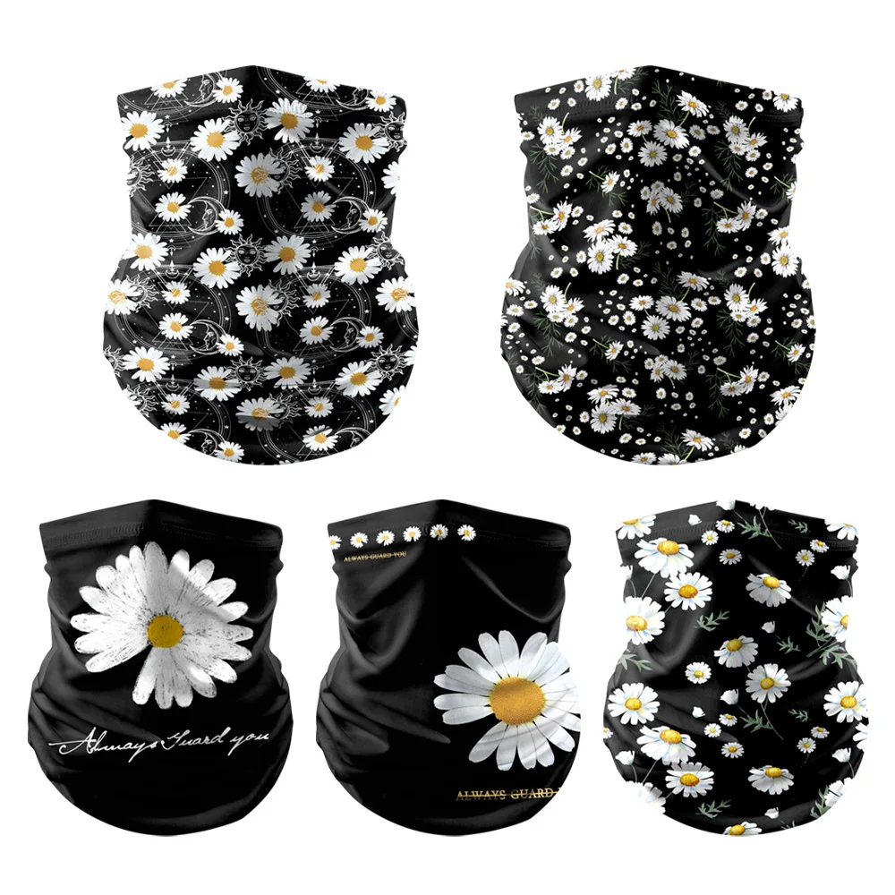 

Daisy Series Sun Protection Scarf Neck Warmer Outdoor Sport Cycling Mountaineering Headband Unisex Windproof Dust-proof Scarf