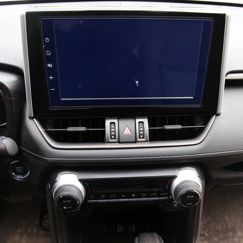 

My Good Car abs Interior Middle Console Center Air Condition Vent Outlet Cover Trim For Toyota RAV4 2019 2020 Car Accessory