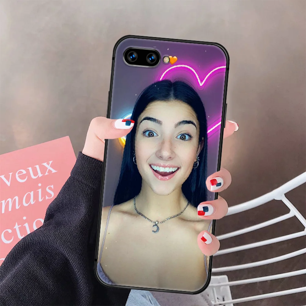 

Charli Damelio Phone Case Cover Hull For HUAWEI Honor 8 8c 8a 8x 9 9a 9x V10 MATE 10 20 I Lite Pro black Shell Tpu Bumper 3D