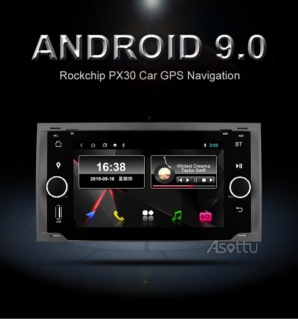 Android 9,0 PX30 автомобильный DVD для Ford Mondeo C-max focus galaxy S-max fusion ranger escape expedition fiesta Автомобильный dvd стерео