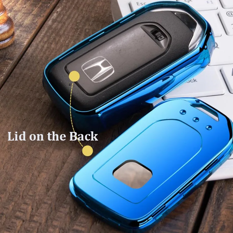 Чехол для автомобильного ключа из ТПУ защитный чехол с цепочкой ключей Honda