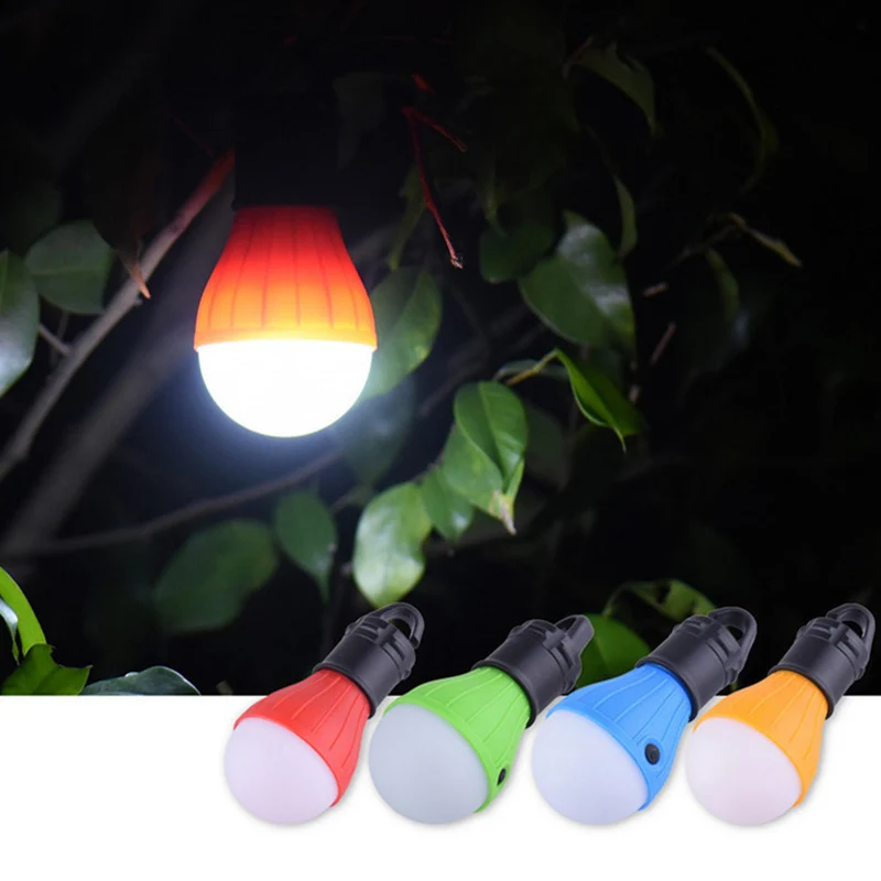 

Mini Portable Tent Light LED Bulb Emergency Lamp Waterproof Hanging Hook Camping Flashlight xilf