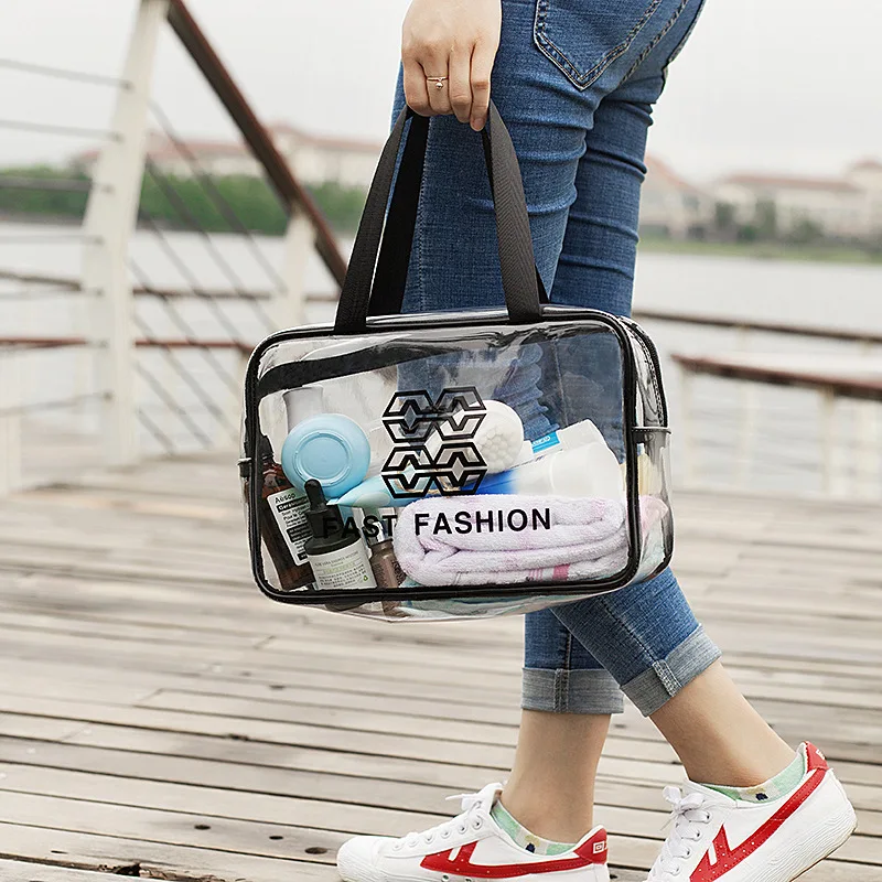 Новинка 2020 прозрачная косметичка для путешествий Портативная сумка хранения