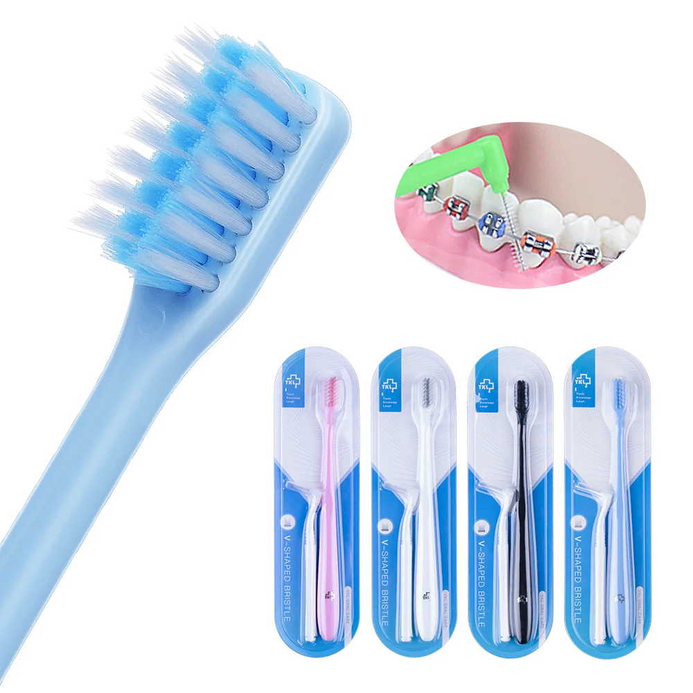 Y кельин v образная чистки басов зубная с образной обрезкой Ортодонтическая teethbrush