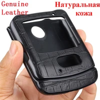 genuine leather case for motorola razr 5g case 6 2 inch bumper cover for motorola razr 5g cover protective bag