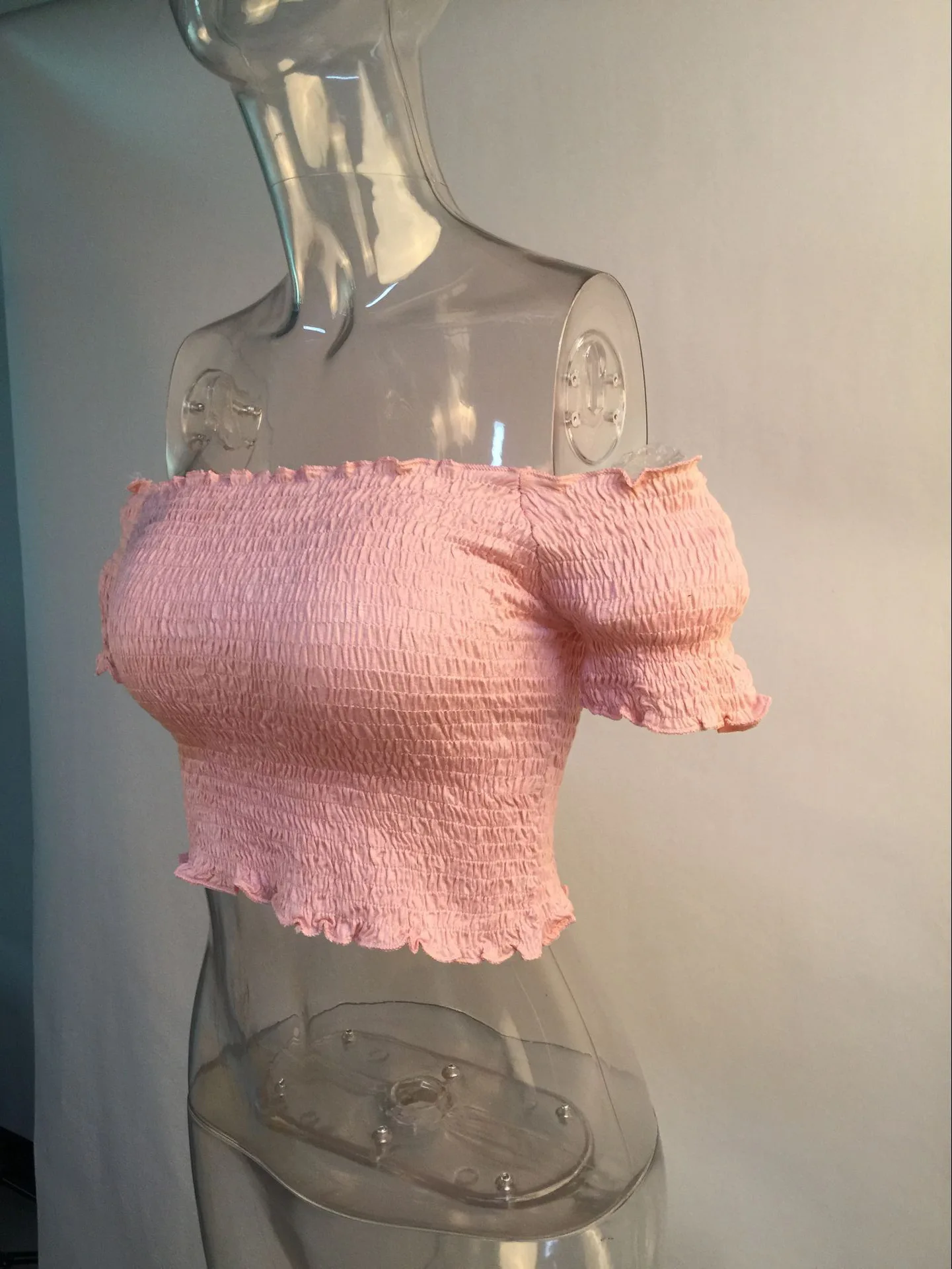 Розовая африканская одежда для женщин Дашики Летняя Сексуальная рубашка 2019 Vetement