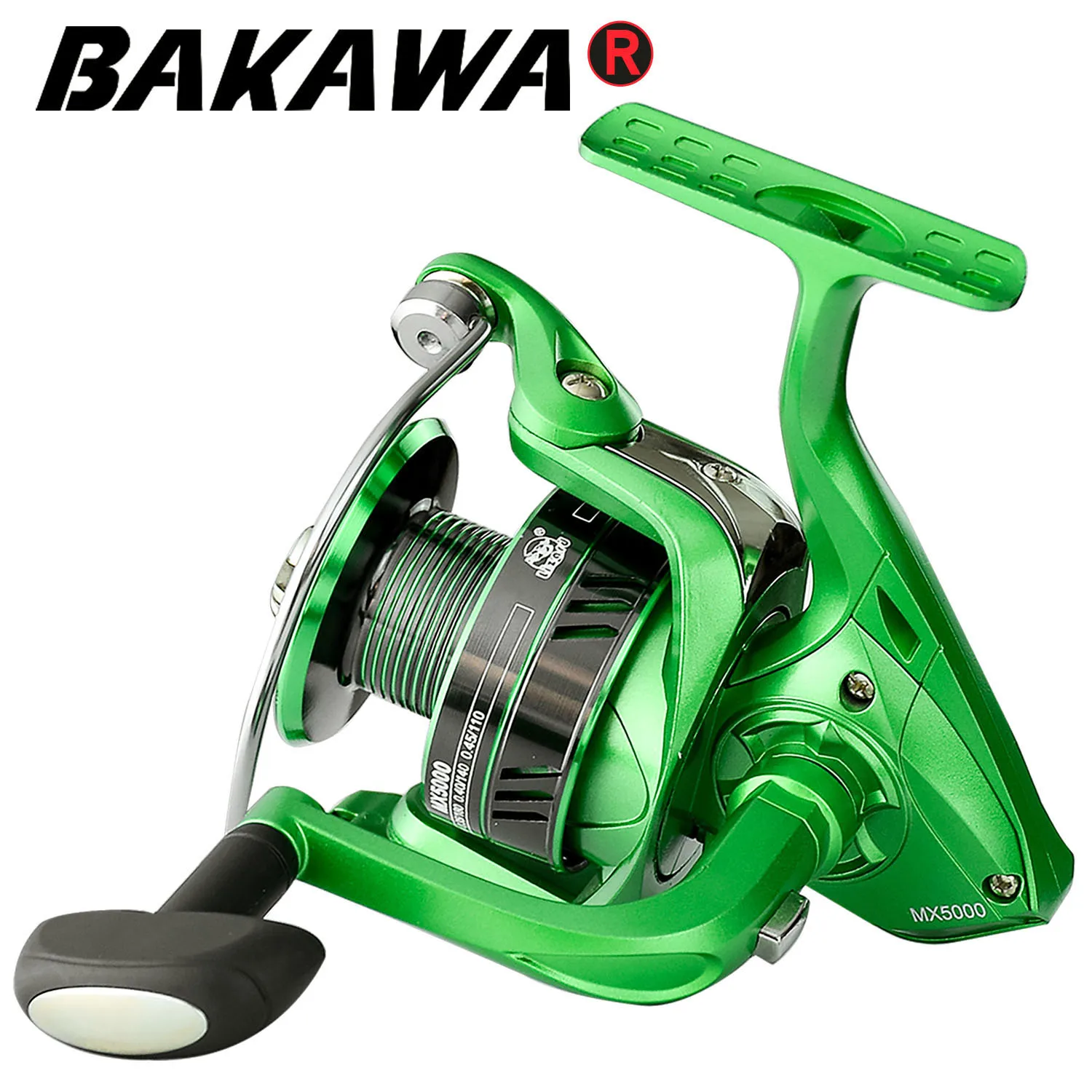 

BAKAWA Spinning Fishing Reel Pesca 1000-7000 Series Metal Spool 5.2:1 Speed ratio 8-12kg Max Drag Carp Wheel Saltwater Tackle