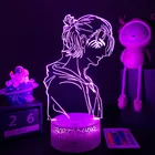 Светодиодный светильник из аниме атака на Титанов, фигурка Эрена йера 4 для спальни, декоративный ночсветильник для детей, подарок на день рождения, лампа 3d