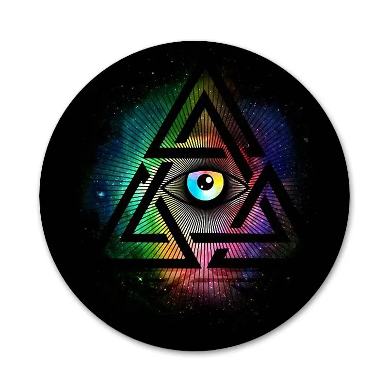 Модные забавные значки 58 мм Не доверяй никому глазам украшения броши