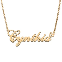 cynthia name tag necklace personalized pendant jewelry gifts for mom daughter girl friend birthday christmas party present