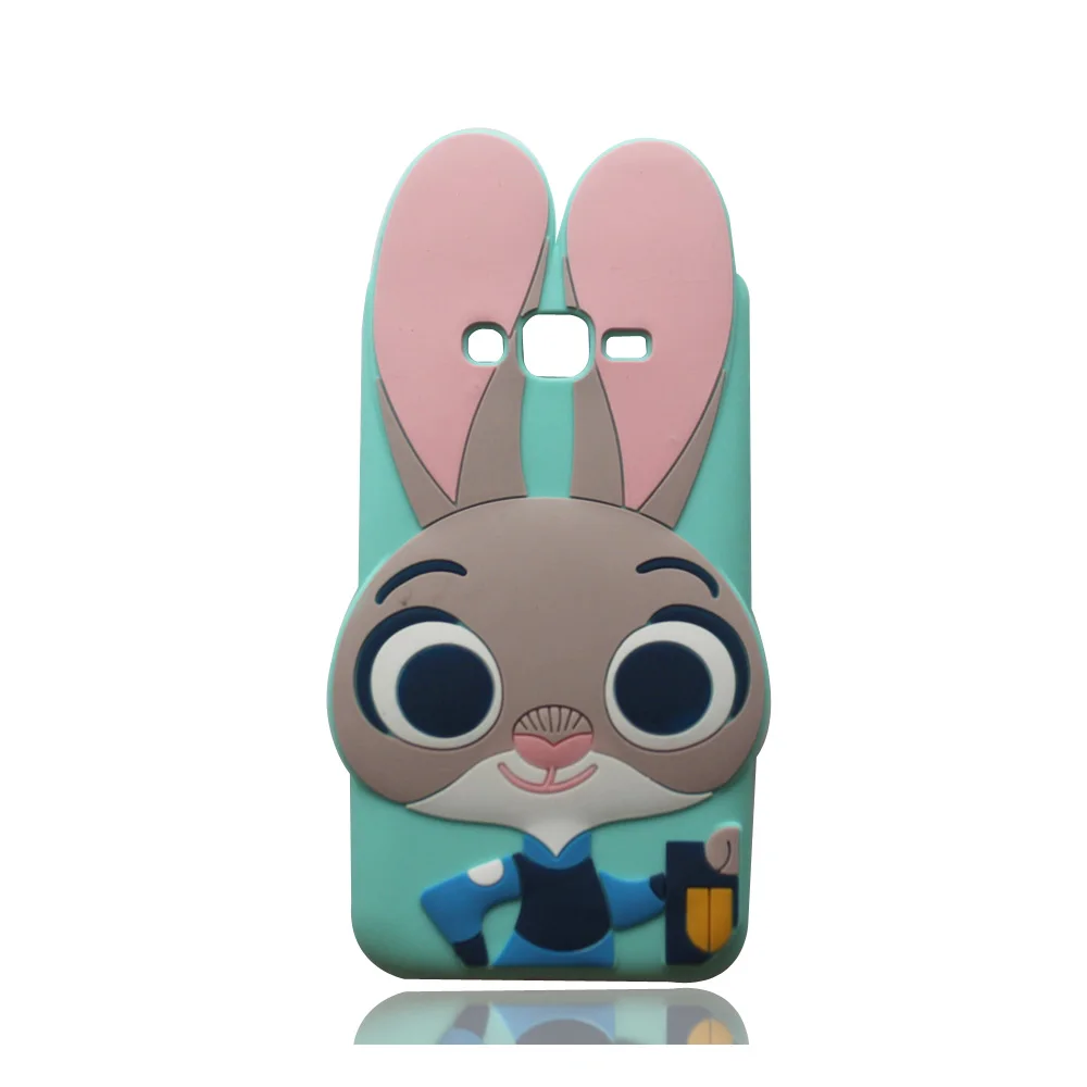 Crazy Rabbit Для Samsung Galaxy J1, J5, J7, A5, A7(), 3D мультяшный Мягкий силиконовый чехол, милый единорог, задняя крышка, оболочка, чехол для телефона, чехол - Цвет: Crazy Rabbit