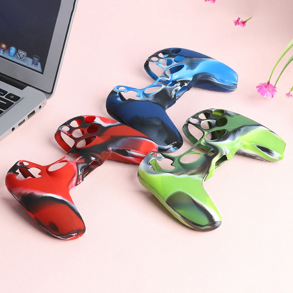PS5 Камуфляжный силиконовый чехол для контроллера Sony PlayStation 5 защитный геймпада
