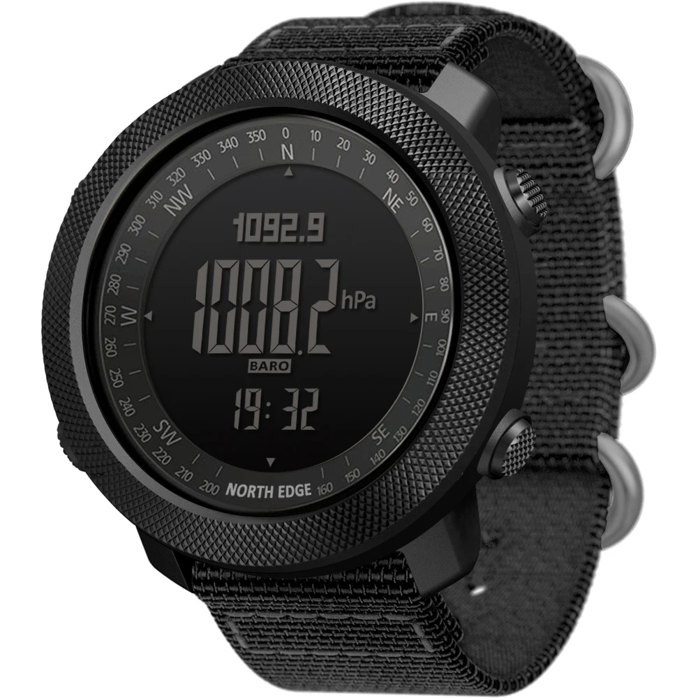 NORTH EDGE Digital Big Dial Watches Men Hours Running Swimming Sports Watches Altimeter Barometer Ralarm Compass Clock Rrelogio