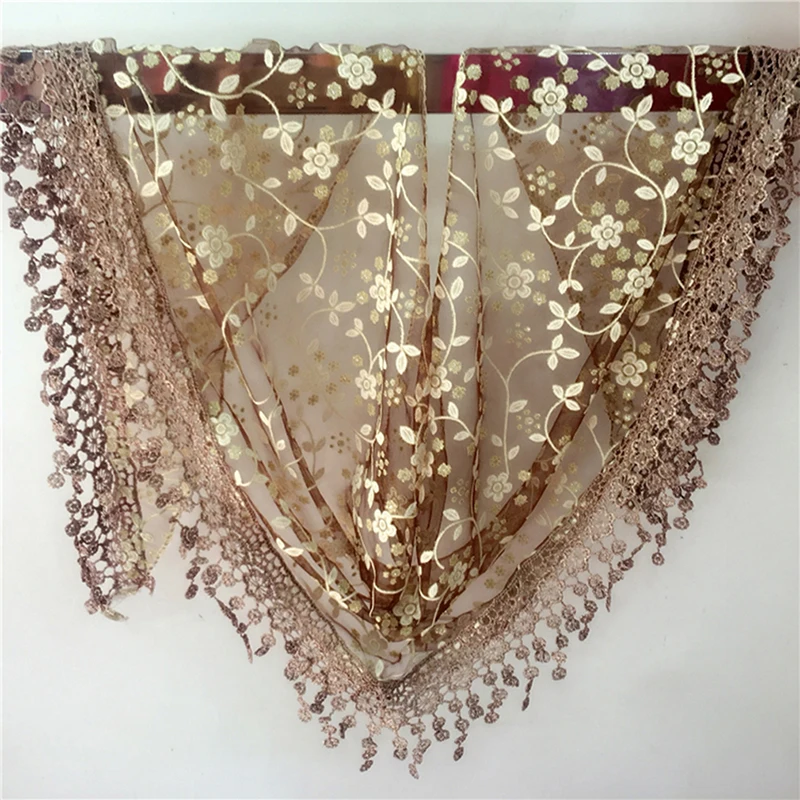 Women Fashion Triangle Wrap Lady Shawl Flower Lace Scarf Female Baby Tassel Shawls Scarves Spring Summer Photo Props Accessories |