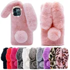 Чехол для iphone 11, 12, 13 Mini, Pro Max, X, XR, XS Max, 8, 7 Plus, SE 2020, с кроличьими ушками