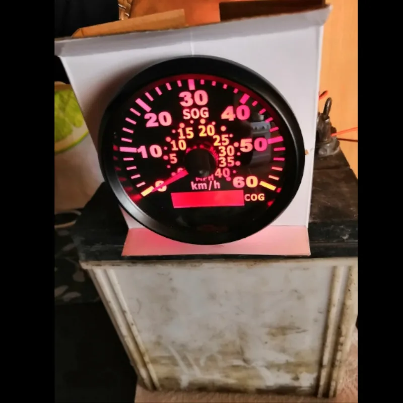 85 мм Автомобильная лодка 60KMH gps спидометр одометр спидометр с красной подсветкой для мотоцикла Авто Грузовик яхта 9~ 32 В