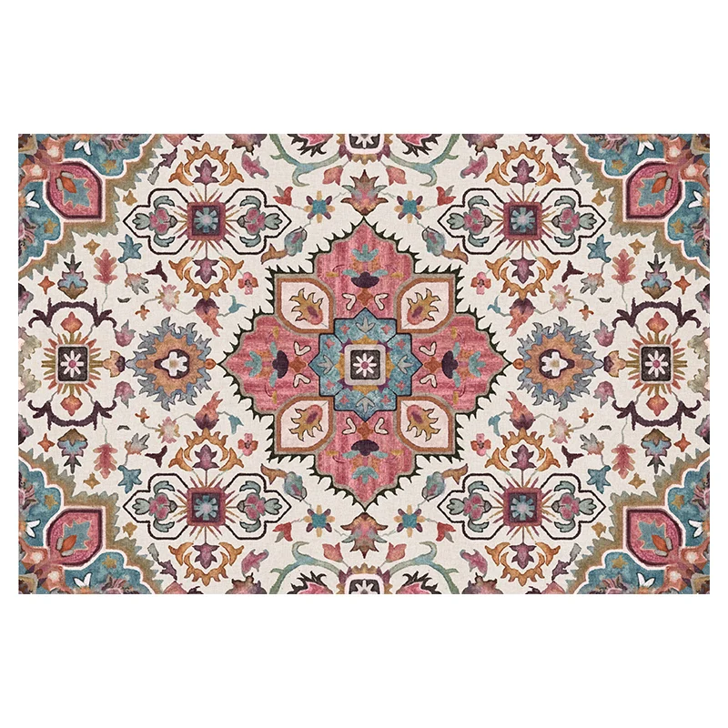 Ковры в индийском стиле для декора гостиной полиэстер 200x300 см напольный коврик