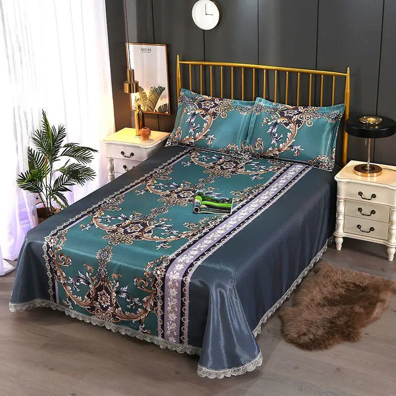 Новинка 2020 наволочки для постельного белья с вышивкой из ледяного шелка 2/3 шт.