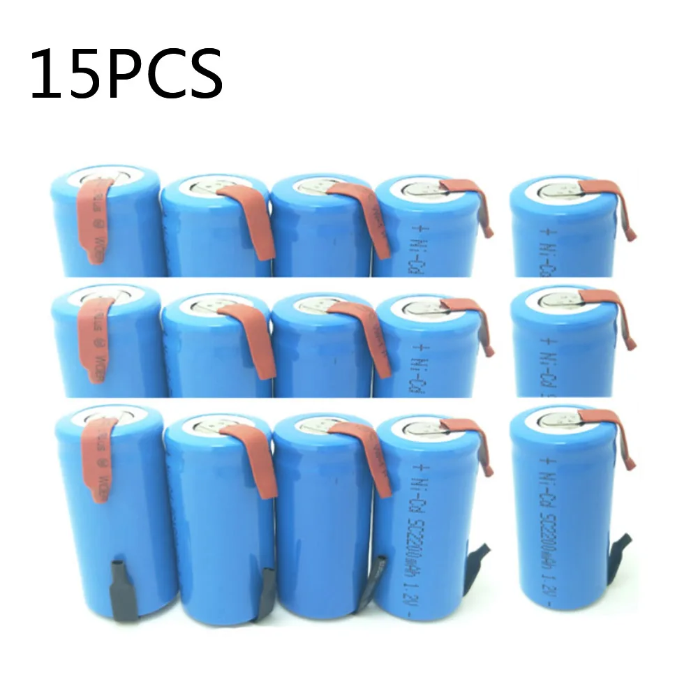 Аккумуляторная батарея для шуруповерта дрели SC 1 2 в 2200 мАч Ni-Cd 15 шт.