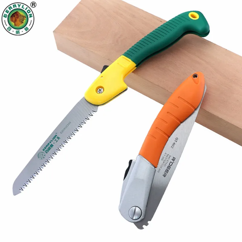 Складная пила ручная с грубой зубчатой поверхностью 65 # сталь/SK5 походная