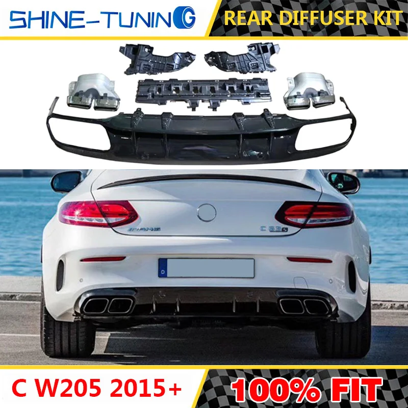 Комплект диффузора для спортивных выхлопных труб класса C W205 C43 C450 комплект