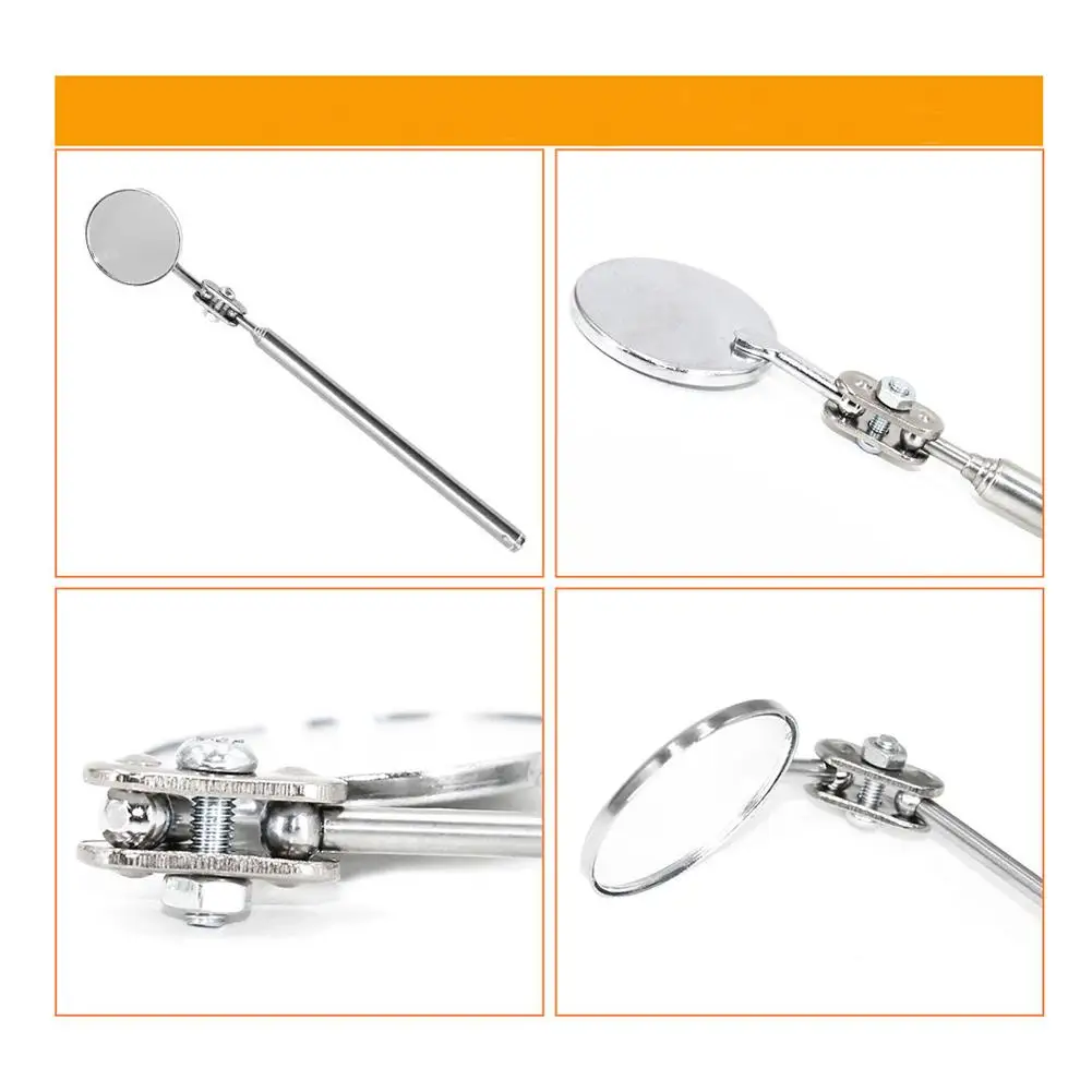 1PC Car Maintenance Inspection Mirror Universal Folding Telescopic Reflector Welding Chassis Inspection Mirror Car Accessories image 6