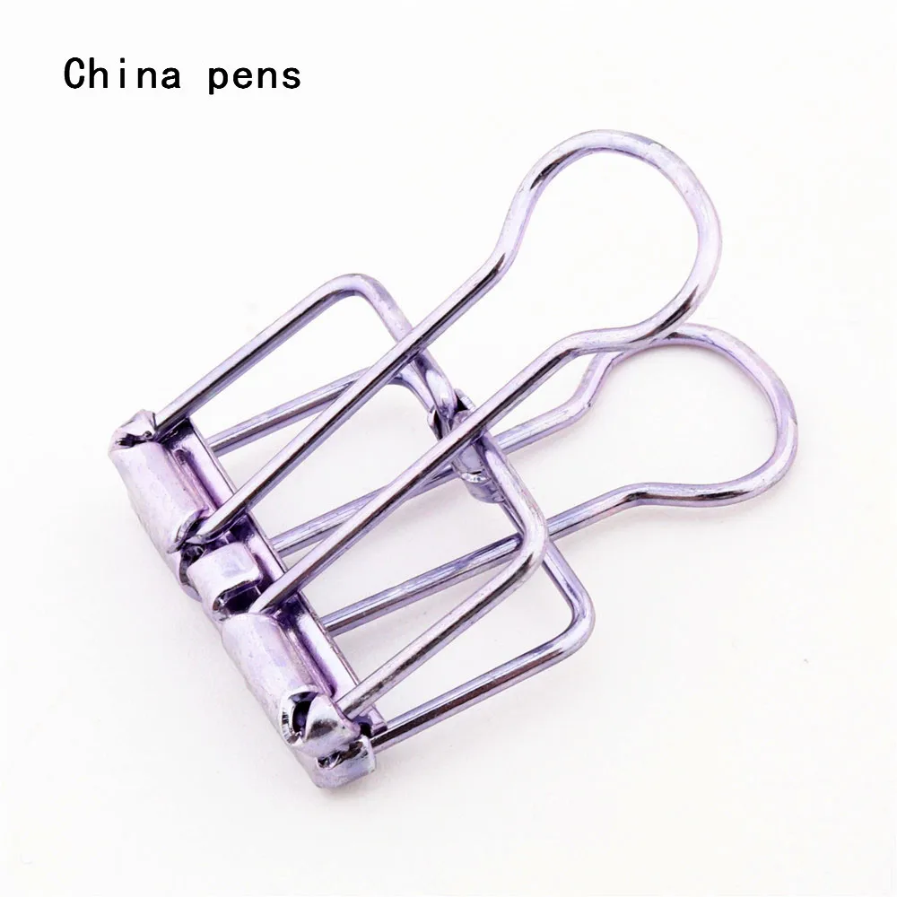 Высококачественный 93 дюймовый фиолетовый металлический зажим для бумаг 48 мм 32 19