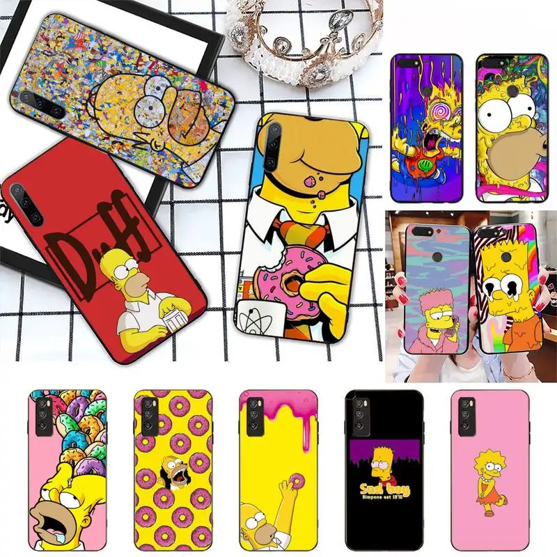 

Cartoon Sim Boy Pons Phone Case For Huawei Honor 10i 20i 8 Pro 9 10 20 Lite 30 Pro Luxury Back Coque
