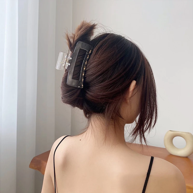 Женские однотонные заколки для волос AOMU в Корейском стиле элегантные Матовые