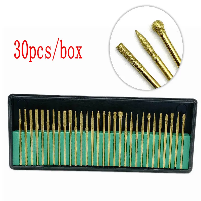 30 шт. набор инструментов для гравировки полировки стекла | Красота и здоровье