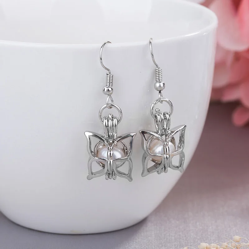 Жемчужная клетка Ювелирная фурнитура Бабочка эфирное масло диффузор медальон