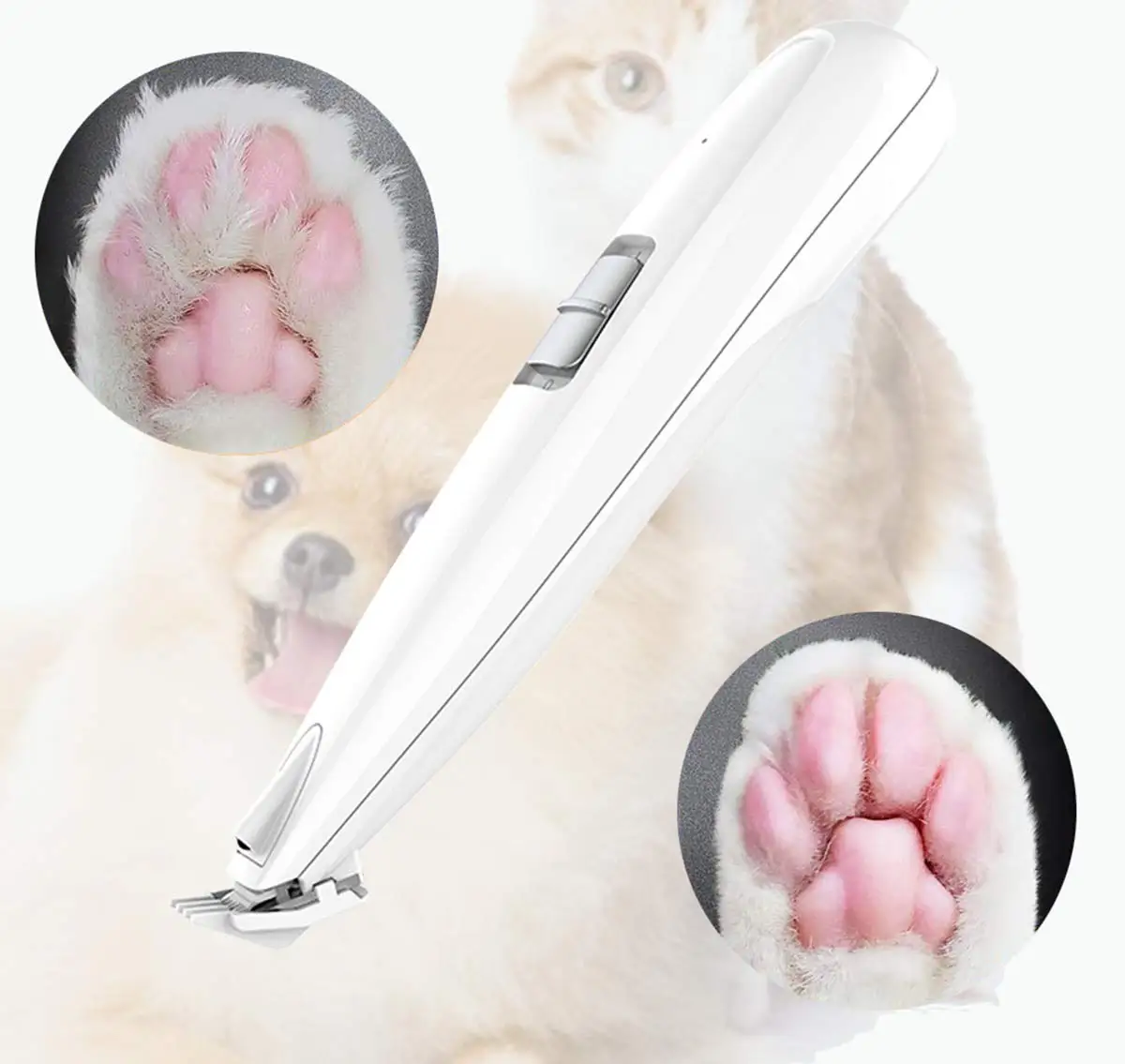 

Joeoy Dog Clippers with LED Light, USB Rechargeable Cordless Low Noise Pet Grooming Clipper