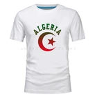 Модная мужская футболка с логотипом Алжира, Мужская футболка с надписью Республика Алжир, одежда арабской нации, топы, мужские футболки