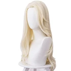 Быстрая доставка, искусственный парик для косплея принцессы для взрослых, искусственный парик из прямых термостойких синтетических волос для хэллоуивечерние, 65 см