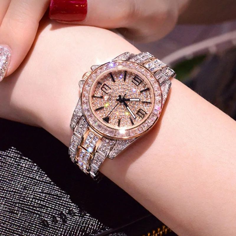 Роскошные женские часы подвеска звезда со стразами шикарный бренд платье