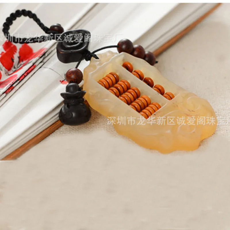 Коготь брелок счеты творческий ручной работы из сандалового дерева подвеска