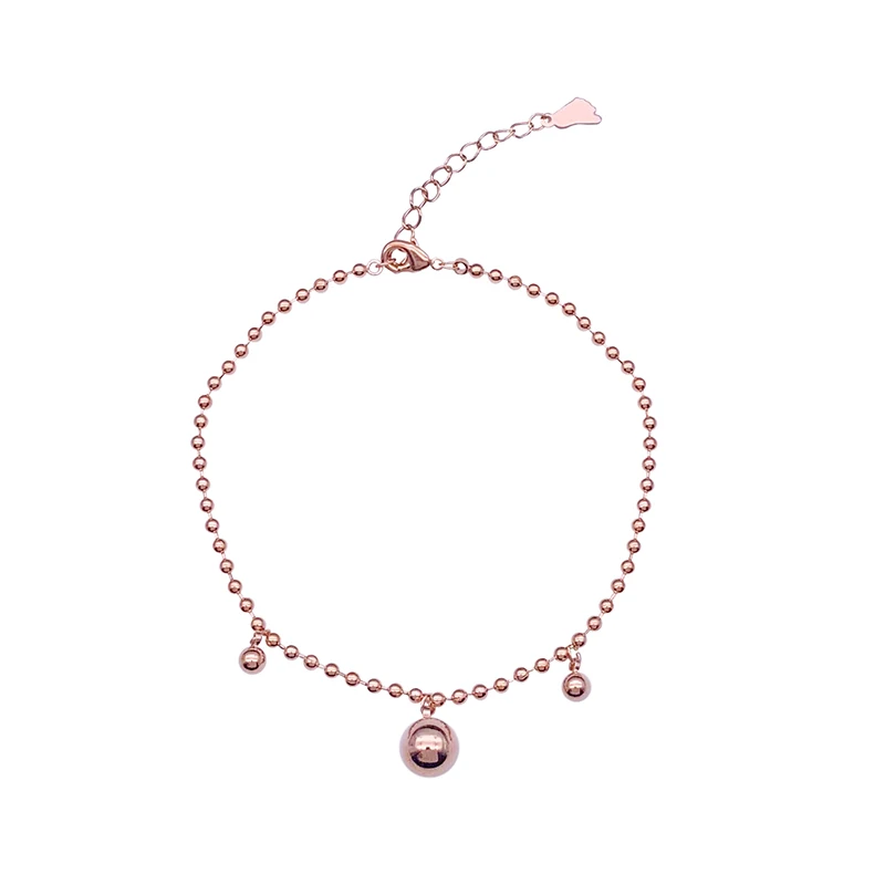

2021 new simple ball pendants foot chain sexy double layer love sexy foot ring South Korean fashion jewelry women leg chain