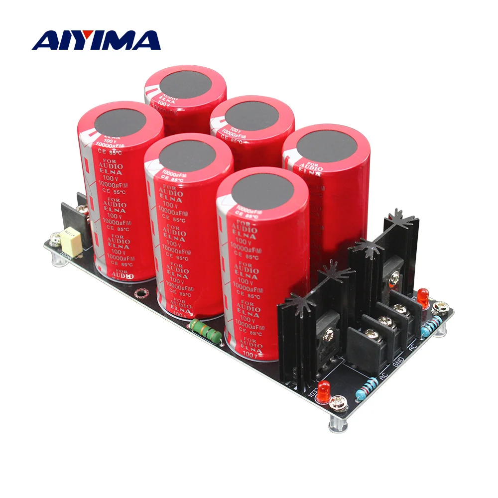 Усилитель мощности AIYIMA 120A выпрямитель фильтра плата питания 100 в 10000 мкФ для