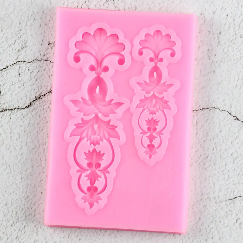 Рельефные силиконовые формы в стиле барокко для выпечки капкейков| |