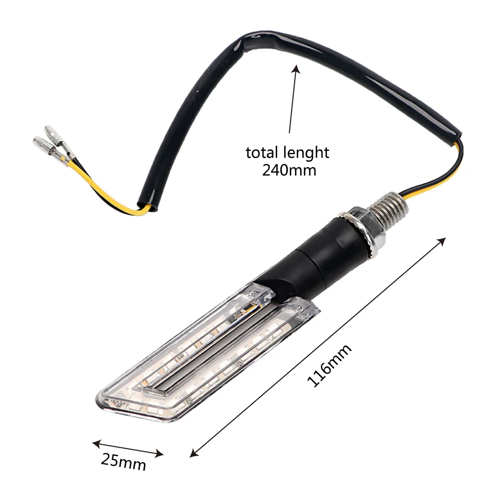 

Blinker Motorbike Turn Indicators Lamps For Harley Honda 1 Pair Amber LED Motorcycle Turn Signal Lights