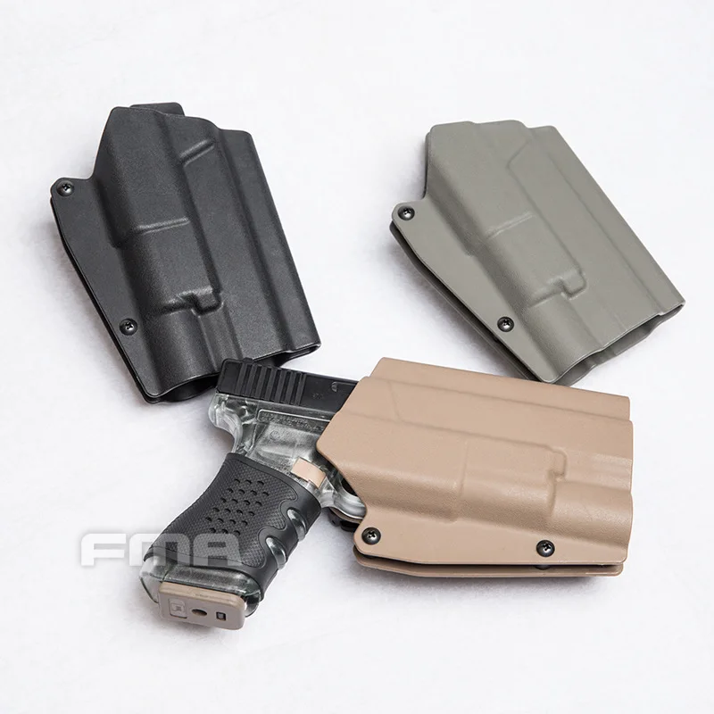 

TBFMA Tactical Holster Outdoor CS Field Accessories Waist Quick Pistol Holster for G17/G19 and X300 lamps TB1329