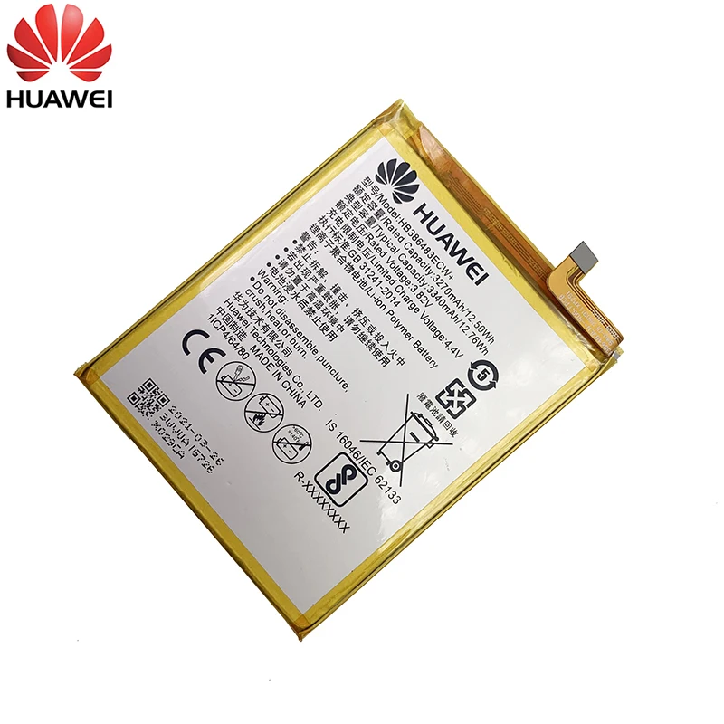 Оригинальный аккумулятор для телефона Hua Wei HB386483ECW + Huawei Honor 6X G9 Nova Plus Maimang 5 / GR5 2017 3340