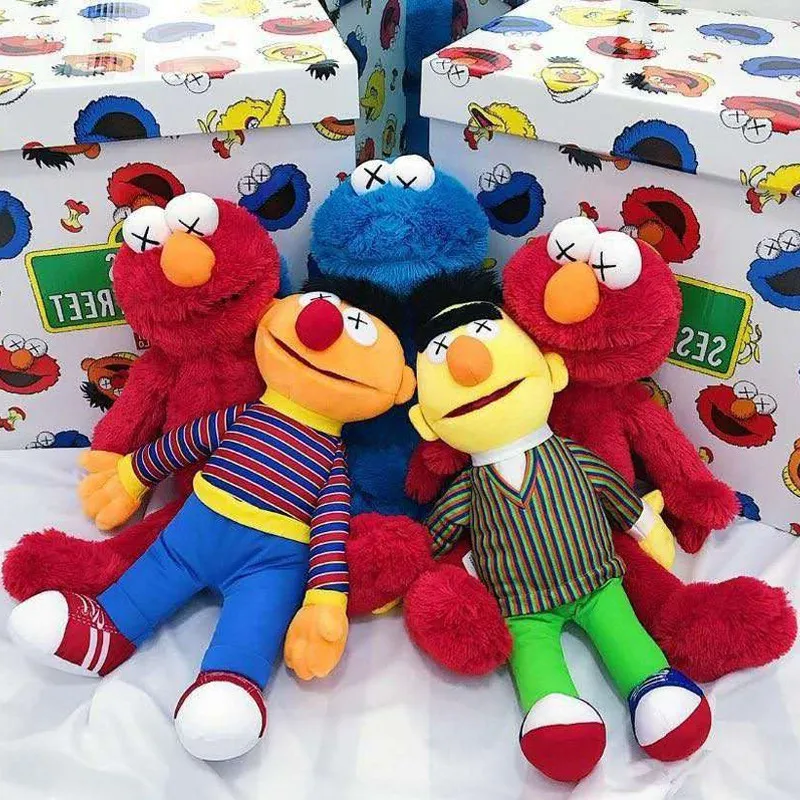 Японская шарнирная кукла Улица Сезам Uniqlo брендовые изысканные плюшевые игрушки