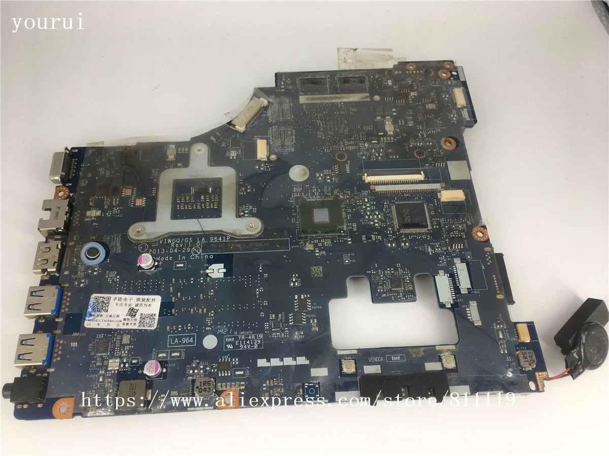 yourui для lenovo g510 laptopmotherboard viwgqgs la 9641p ddr3 с nivdia графическ