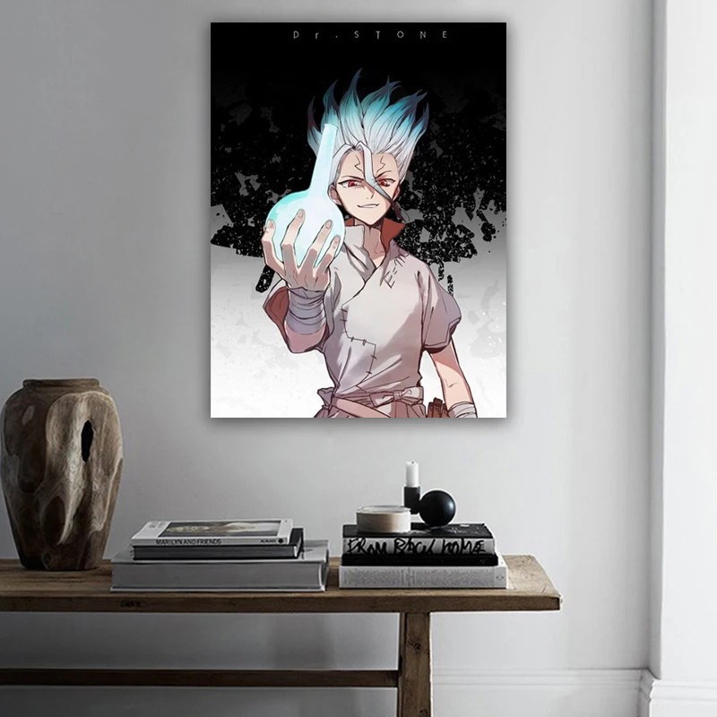 

HD Prints Ishigami Senkuu Poster Home Decor Dr.STONE Canvas Painting Bedroom Bedside Backgound Wall Art Modular Anime Pictures