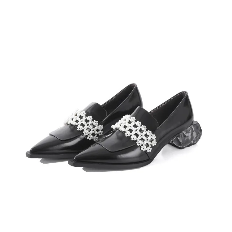 

2021 задний план с красивым весенним дизайн с украшением в виде кристаллов на высоком каблуке, женские ботинки на среднем каблуке; Модные боти...