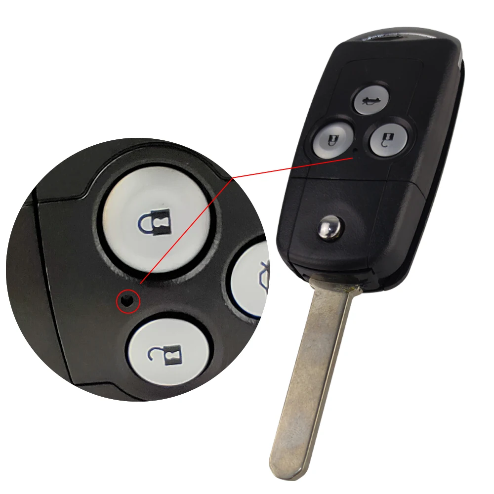 Okeytech 3 кнопки дистанционный ключ для автомобиля Fob чехол в виде ракушки