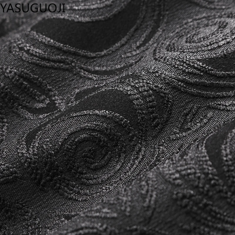 Мужской классический жаккардовый жилет YASUGUOJI для вечерние ринки свадьбы Пейсли в